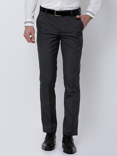 grey polyester blend formal trouser - 14537149 - Very Small Image - 1