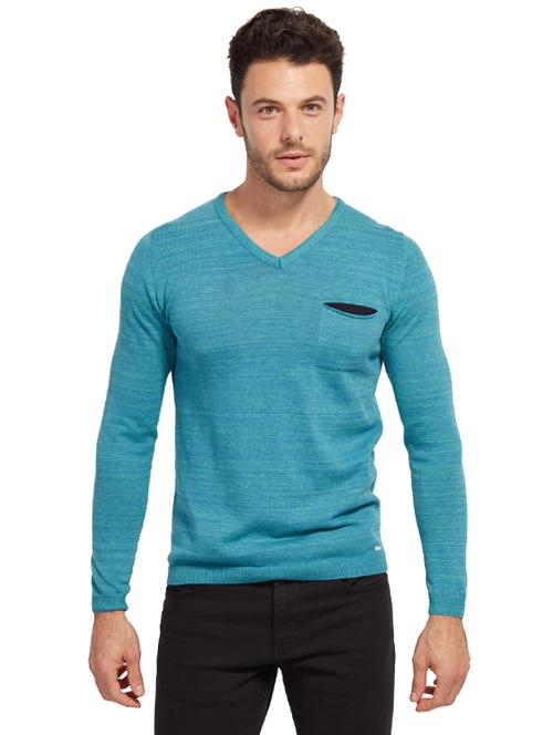 turquoise cotton pullover - 14538294 - Very Small Image - 1
