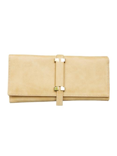 cream leatherette regular clutch - 14540592 - Very Small Image - 1