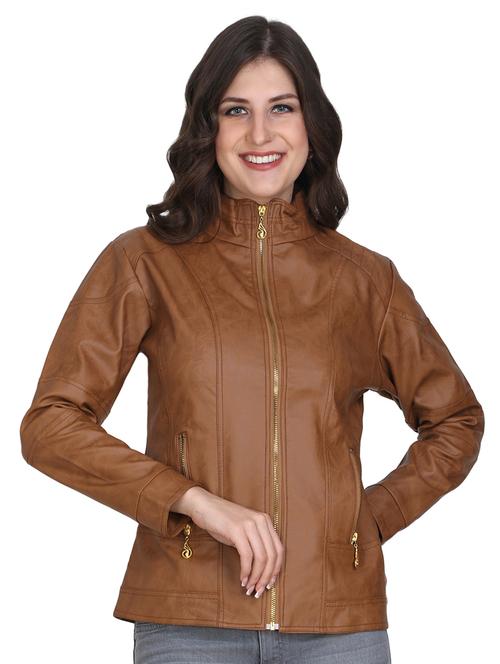 brown leather jacket - 14542343 - Very Small Image - 1