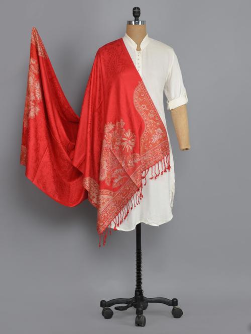 red viscose shawl - 14542676 - Very Small Image - 1