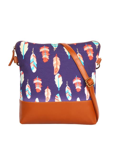 purple canvas sling bag - 14543197 - Very Small Image - 1