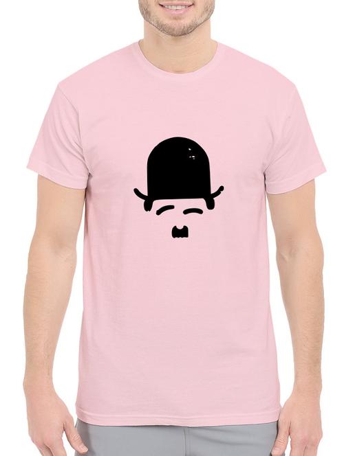 pink cotton chest print tshirt - 14544617 - Very Small Image - 1