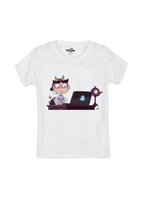 crew neck quirky print t-shirt - 14546790 - Very Small Image - 1