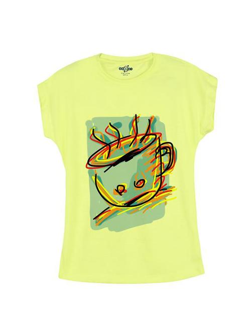 yellow cotton tee - 14546887 - Very Small Image - 1