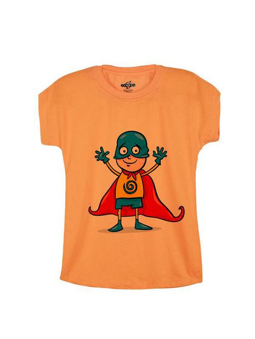 orange cotton tee - 14547051 - Very Small Image - 1