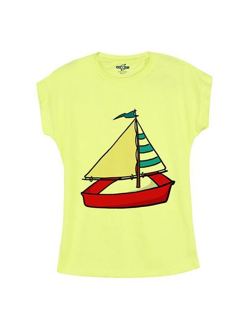 yellow cotton tee - 14547085 - Very Small Image - 1