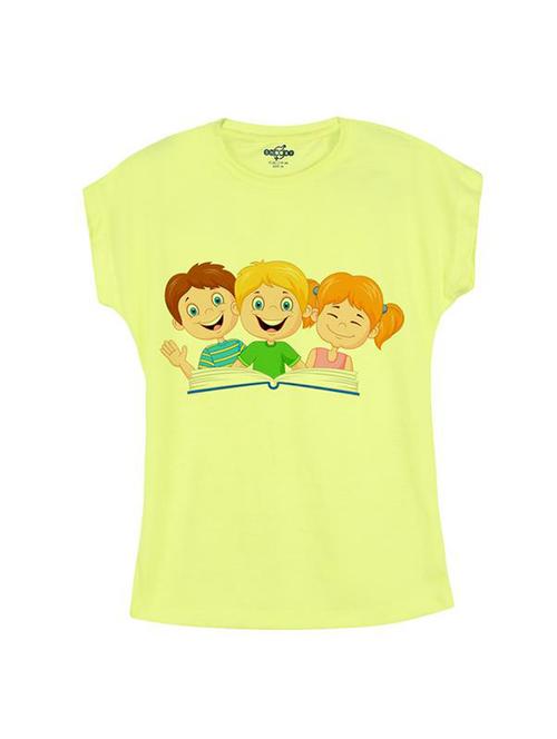 yellow cotton tee - 14547105 - Very Small Image - 1
