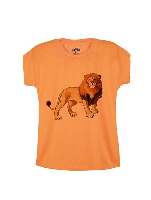 orange cotton tee - 14547121 - Very Small Image - 1