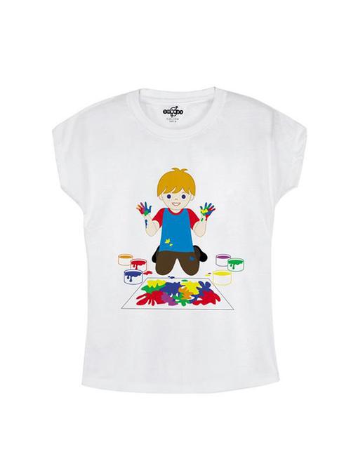 round neck quirky print t-shirt - 14547128 - Very Small Image - 1