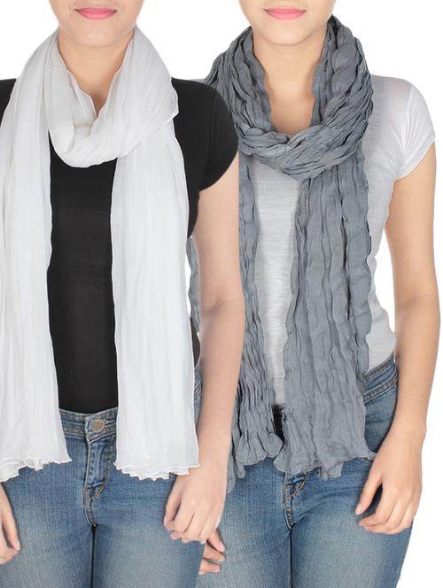 multi colored cotton scarf - 14547356 - Very Small Image - 1