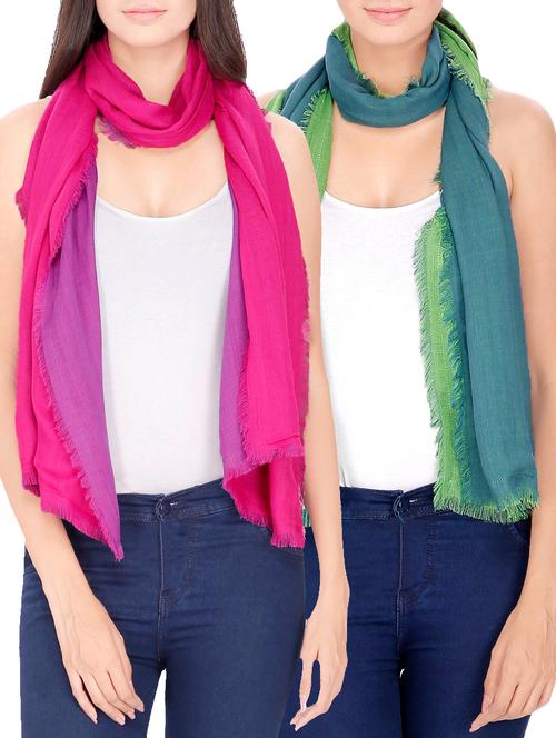 set of 2 multi colored printed stole - 14547373 - Very Small Image - 1