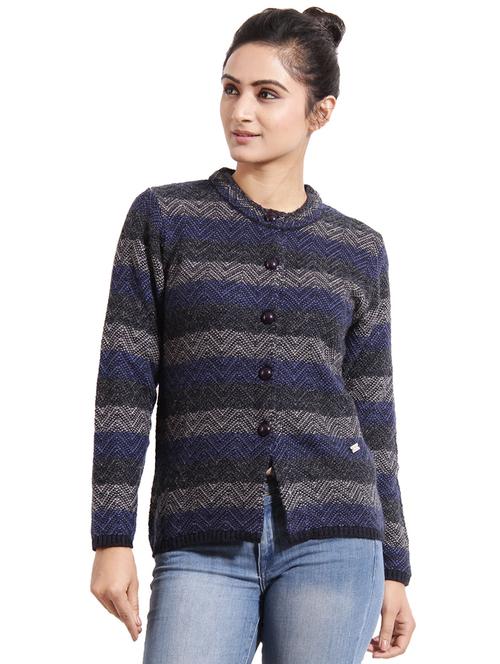 multicolored striped cardigan - 14552546 - Very Small Image - 1