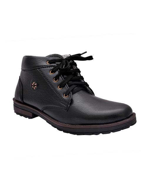 black leatherette low ankle boot - 14553509 - Very Small Image - 1
