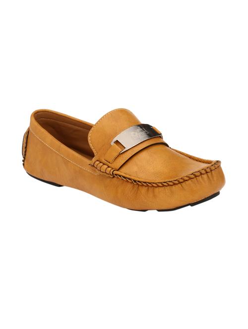 tan leatherette slip on loafer - 14553514 - Very Small Image - 1