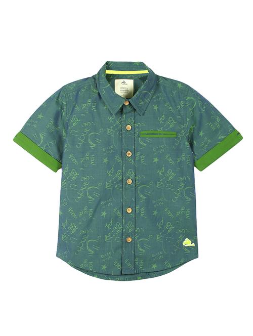 pocket detailed quirky text shirt - 14553655 - Very Small Image - 1