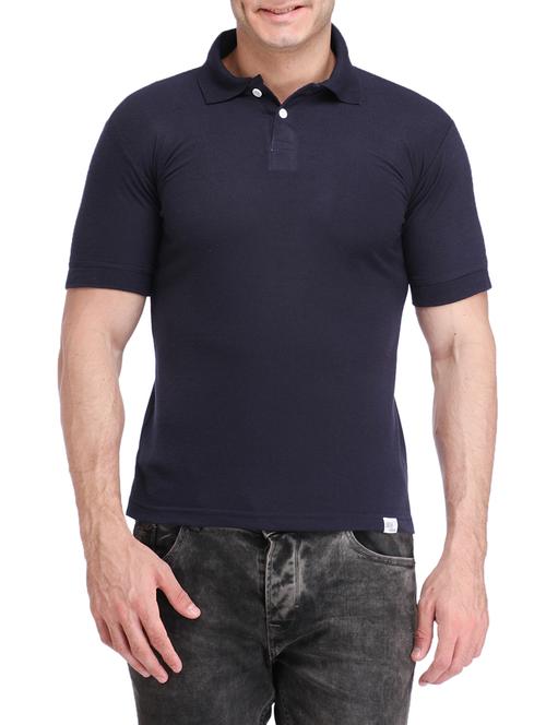 navy blue cotton t-shirt - 14554214 - Very Small Image - 1