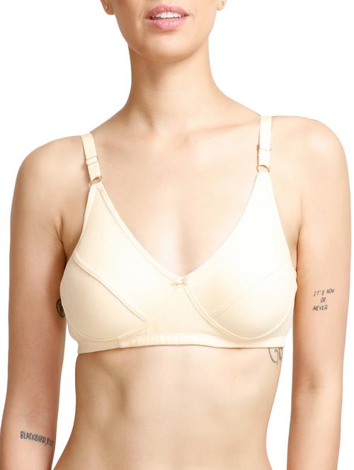 beige solid bra - 14554801 - Very Small Image - 1