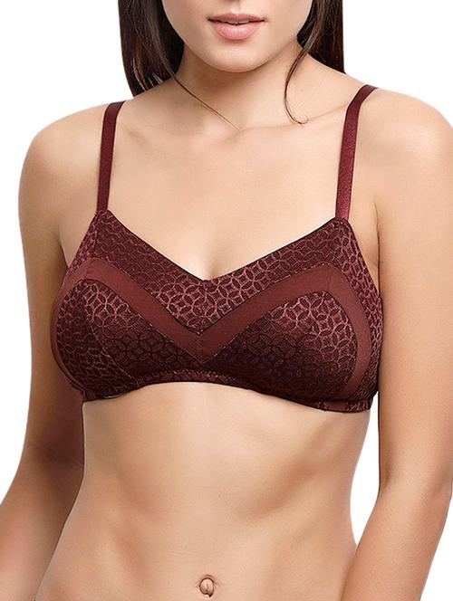 brown printed bra - 14554868 - Very Small Image - 1