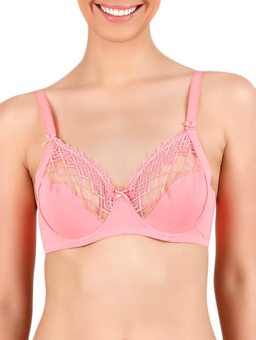 bow patch mesh detail bra - 14554902 - Very Small Image - 1
