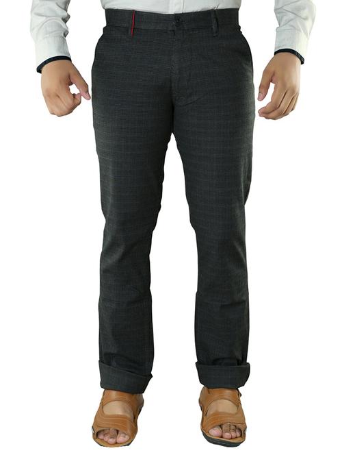 black cotton chinos casual trousers - 14555887 - Very Small Image - 1