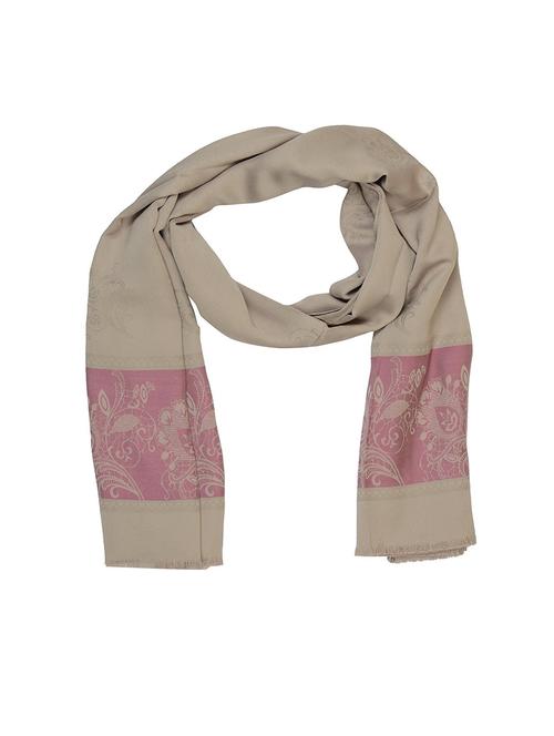 brown viscose stole - 14557781 - Very Small Image - 1
