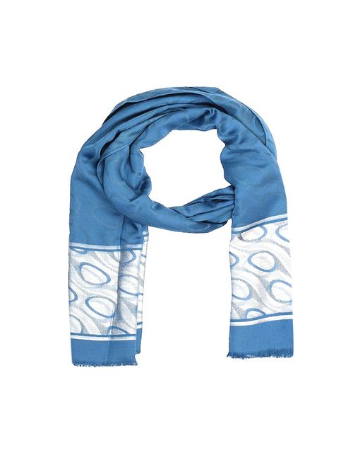 blue silk blend stole - 14557873 - Very Small Image - 1