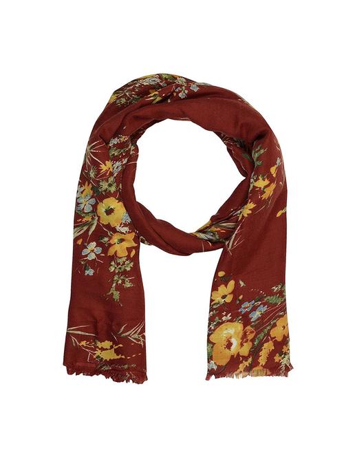 red viscose stole - 14557900 - Very Small Image - 1