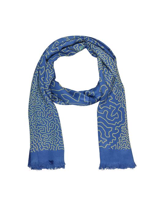blue viscose stole - 14557947 - Very Small Image - 1