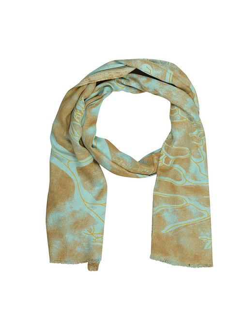 blue viscose stole - 14557964 - Very Small Image - 1