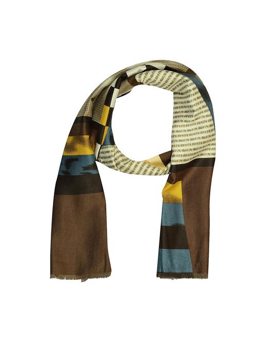 brown viscose stole - 14557996 - Very Small Image - 1