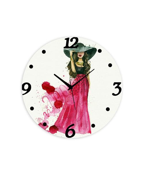 mdf circular analog wall clock - 14558085 - Very Small Image - 1