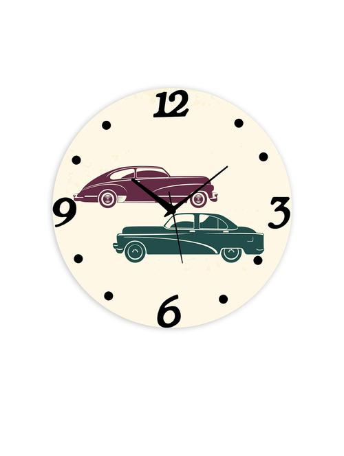 mdf circular analog wall clock - 14558106 - Very Small Image - 1