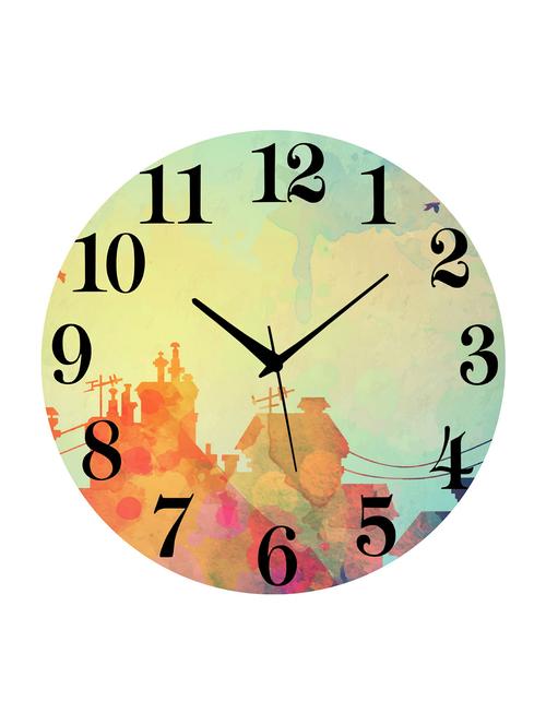 mdf circular analog wall clock - 14558116 - Very Small Image - 1