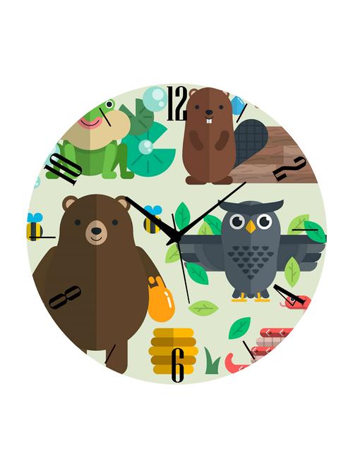 mdf circular analog wall clock - 14558168 - Very Small Image - 1