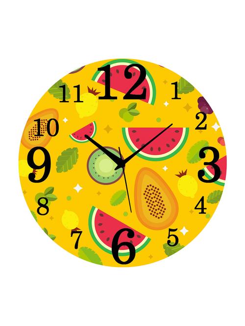 mdf circular analog wall clock - 14558205 - Very Small Image - 1
