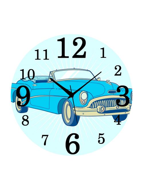 mdf circular analog wall clock - 14558209 - Very Small Image - 1