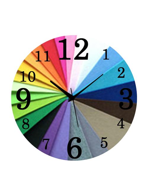 mdf circular analog wall clock - 14558330 - Very Small Image - 1