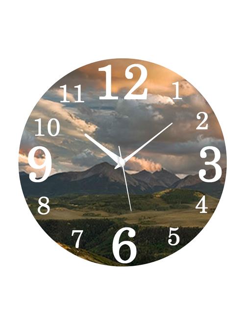 mdf circular analog wall clock - 14558399 - Very Small Image - 1