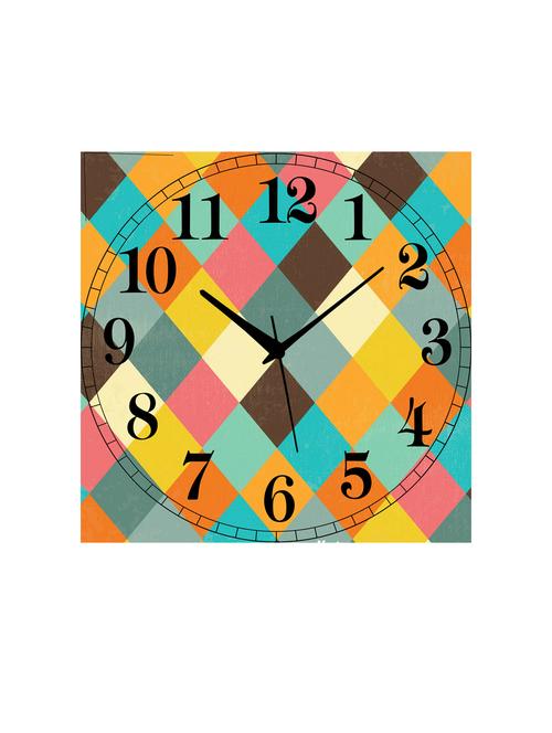 mdf square shape analog wall clock - 14558565 - Very Small Image - 1