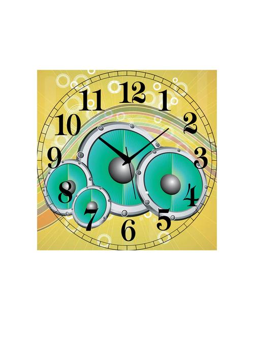 mdf square shape analog wall clock - 14558571 - Very Small Image - 1