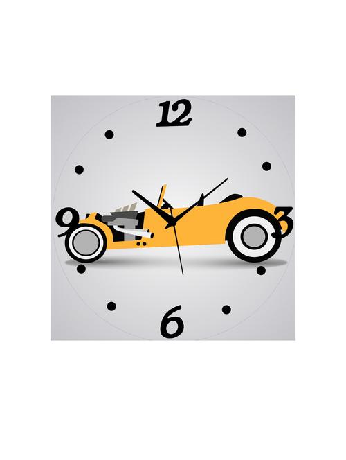 mdf square shape analog wall clock - 14558580 - Very Small Image - 1