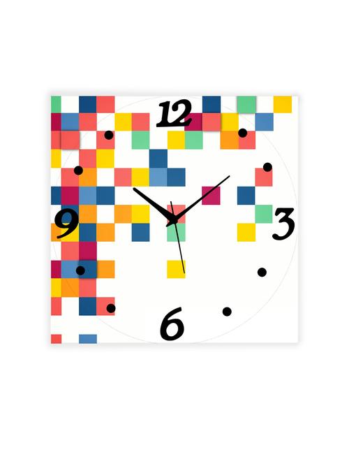 mdf square shape analog wall clock - 14558583 - Very Small Image - 1