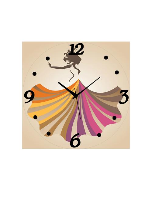 mdf square shape analog wall clock - 14558590 - Very Small Image - 1