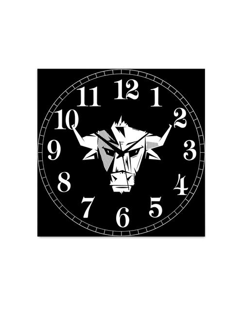 mdf square shape analog wall clock - 14558646 - Very Small Image - 1