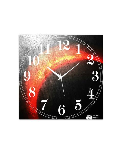 mdf square shape analog wall clock - 14558649 - Very Small Image - 1