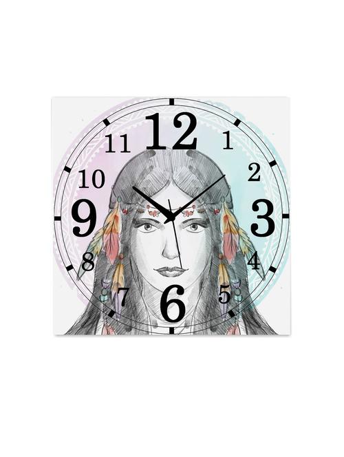 mdf square shape analog wall clock - 14558682 - Very Small Image - 1