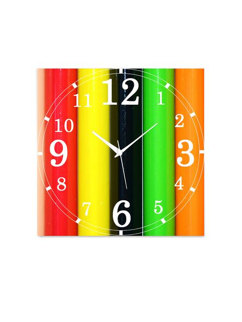 mdf square shape analog wall clock - 14558777 - Very Small Image - 1