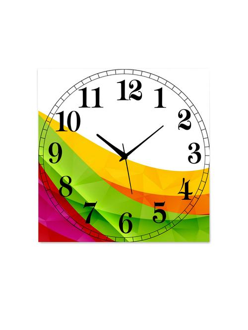 mdf square shape analog wall clock - 14558817 - Very Small Image - 1