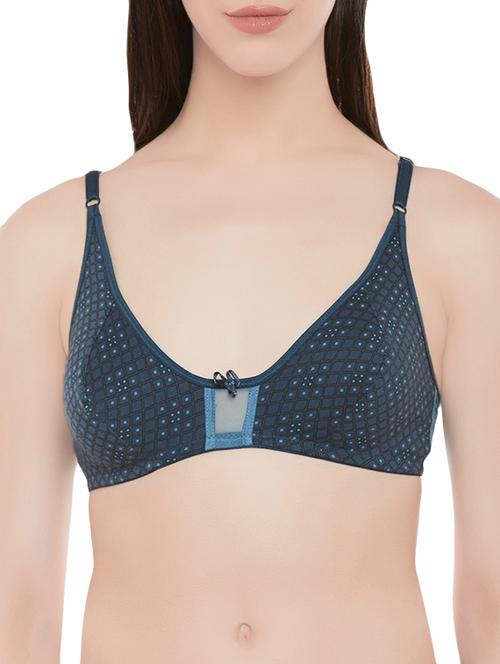 dark blue poly spandex bra - 14559587 - Very Small Image - 1